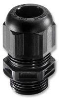 CABLE GLAND, PA, 16MM - 28MM, BLACK, PK5