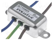 Filter: anti-interference; 250VAC; Cx: 100nF; Cy: 3.3nF; 0.3mH QLT POWER
