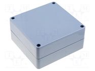 Enclosure: multipurpose; X: 120mm; Y: 120mm; Z: 60mm; polycarbonate GAINTA