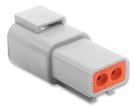 CONNECTOR HOUSING, RCPT, 2 WAY, PLASTIC