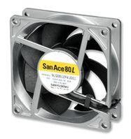 FAN, 80X80X25MM, 12VDC, 54.3CFM, 43DBA