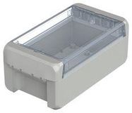 ENCLOSURE, PC, LIGHT GREY, CLEAR LID