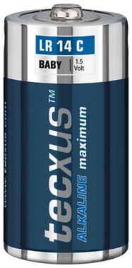 Alkaline maximum LR14/C (Baby) Battery, 2 pcs. in blister, blue-silver - alkaline manganese battery, 1.5 V