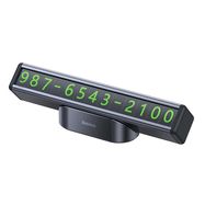 Baseus Square Bar Temporary Parking Number Plate (Black), Baseus