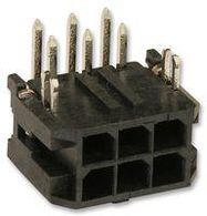 CONNECTOR, HEADER, 6POS, 2ROW, 3MM