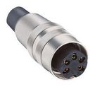 SOCKET ACC. TO IEC 60130-9, IP 40, STRAIGHT VERSION,SOLDER TERM,  WITH THREADED JOINT, S 23AH4000