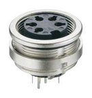 CHASSIS SOCKET ACC. TO IEC 61076-2-106, IP 68, WITH THREADED JOINT, FOR PRINTED CIRCUIT BOARDS, FOR FRONT MOUNTING