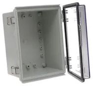 ENCLOSURE, PC/GFR, GRAY/CLEAR