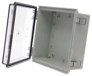 ENCLOSURE, PC/GFR, GRAY/CLEAR