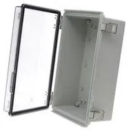 ENCLOSURE, PC/GFR, GRAY/CLEAR