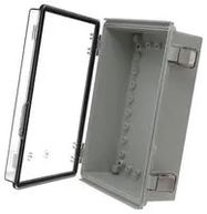 ENCLOSURE, PC/GFR, GRAY/CLEAR