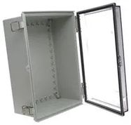 ENCLOSURE, PC/GFR, GRAY/CLEAR