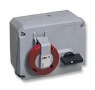 CONN, MAINS SOCKET, 32A, 415V, RED