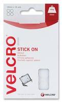 STICK ON COIN, WHITE, 16MM, HOOK & LOOP