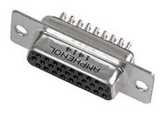 CONNECTOR, HD D SUB, RCPT, 26POS