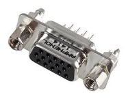 CONNECTOR, HD D SUB, RCPT, 15POS