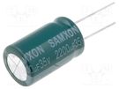 Capacitor: electrolytic; low ESR; THT; 2200uF; 35VDC; Ø16x25mm SAMXON