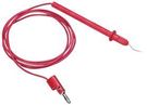 TEST LEAD, RED, 1.219M, 1.2KV, 5A