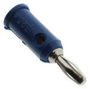 BANANA PLUG, STACKABLE, 15A, SCREW, BLU