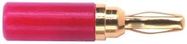 BANANA PLUG, MINIATURE, 5A, SOLDER, RED