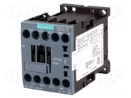 Contactor: 3-pole; NO x3; Auxiliary contacts: NO; 24VDC; 12A; 3RT20 SIEMENS