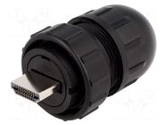 Connector: HDMI; plug; Data-Con-X; straight; for cable; soldering SWITCHCRAFT