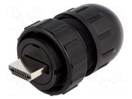 Connector: HDMI; plug; Data-Con-X; straight; for cable; soldering SWITCHCRAFT