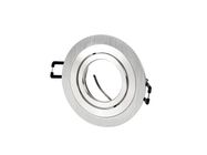 LED line downlight aluminium round adjustable SLIM silver brushed OROSA
