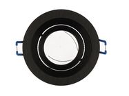 LED line downlight aluminium round adjustable SLIM black brushed OROSA