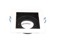 Recessed downlight 16MR/GU10, square, adjustable white/black, LED line