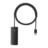 Hub 4in1 Baseus Lite Series USB to 4x USB 3.0, 1m (Black), Baseus