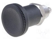 Indexing plungers; Thread: M12; 6mm; stainless steel; Pitch: 1.5 ELESA+GANTER