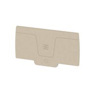End plate (terminals), 80.65 mm x 2.35 mm, dark beige Weidmuller