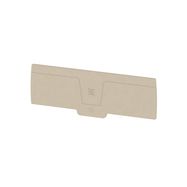 End plate (terminals), 127.75 mm x 2.4 mm, dark beige Weidmuller