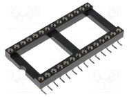 Socket: integrated circuits; DIP28; Pitch: 2.54mm; precision; SMT CONNFLY