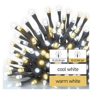 LED Christmas chain, 18 m, outdoor and indoor, warm/cool white, timer, EMOS