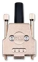 D SUB BACKSHELL, 180DEG, DE, ZINC