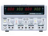 Power supply: laboratory; linear,multi-channel; 0÷30VDC; 0÷3A GW INSTEK