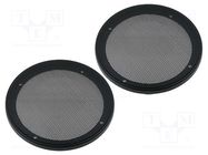 Loudspeaker grille; 165mm; metal; 2pcs. PER.PIC.