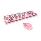 Wireless keyboard + mouse set MOFII Sweet 2.4G (pink), MOFII