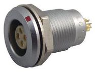 CIRCULAR CONNECTOR, RCPT, 4POS, PANEL