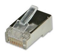 CONN, RJ45, PLUG, SHLD, 1PORT, 8P8C,PK10