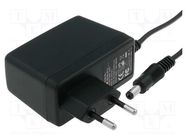 Power supply: switching; mains,plug; 15VDC; 1A; 15W; Plug: EU; 77% MEAN WELL