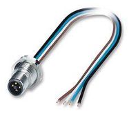 SENSOR LEAD, M12 PLUG, 4POS