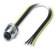 SENSOR LEAD, M12 SOCKET, 4POS