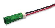 INDICATOR, LED PANEL MNT, 6MM, GREEN