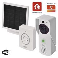 GoSmart Wireless battery-powered video doorbell IP-09D with WiFi and solar panel, EMOS