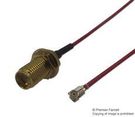 RF COAXIAL CABLE, RED, SMA, 100MM