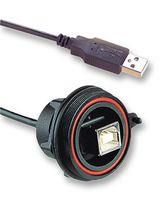 USB CABLE, 2.0, TYPE A PLUG-RCPT, 500MM