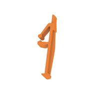 Locking clips (terminal), Wemid, orange Weidmuller